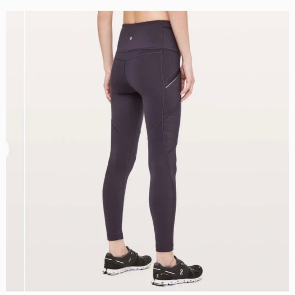 lululemon fleece black tights